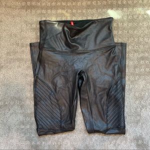 Spanx Faux Leather Moto Leggings